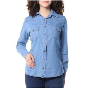 FOREVER21 long sleeve shirt for women size S color gray good condition